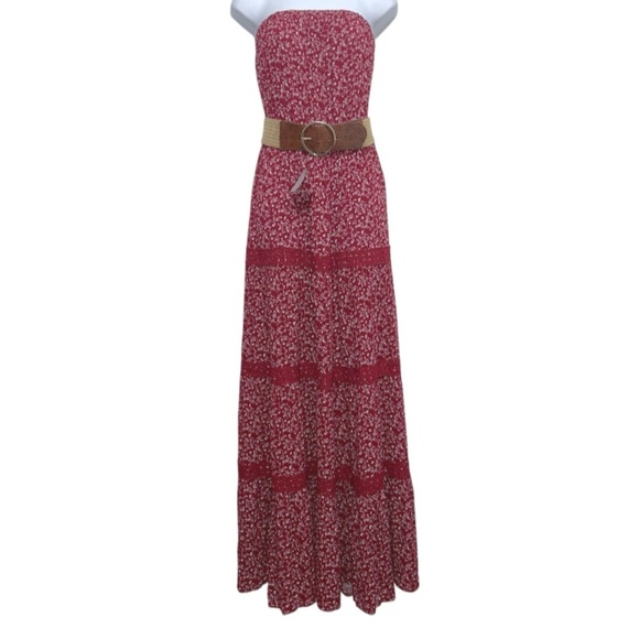 J for Justify Floral Strapless Maxi Dress NWT - Picture 10 of 10
